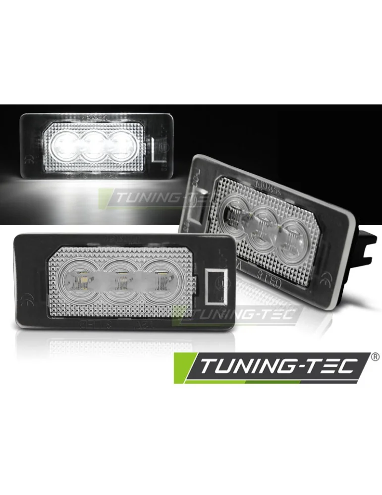 Éclairage de plaque à LED transparent pour BMW E90 F30 F32 E39 E60 F10 X3 X5 X6