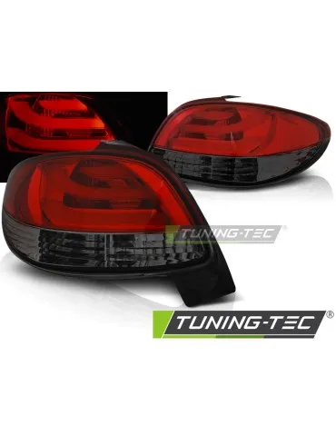 Feux arrière à LED fumés rouges pour PEUGEOT 206 10.98