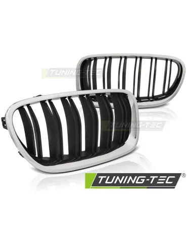 Calandre noire chromée pour BMW F10 F11 10-16