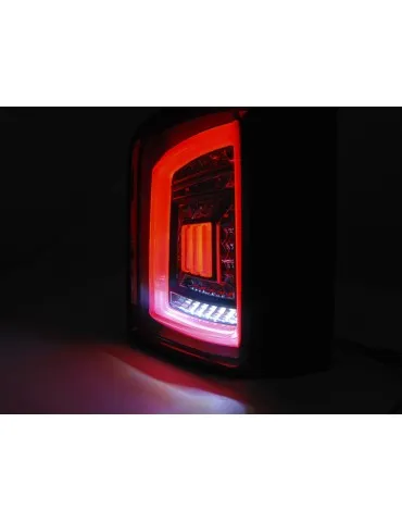 Feux arrière à LED noirs fumés rouges pour VW T5 04.03-09 10-15 TRANSPORTER