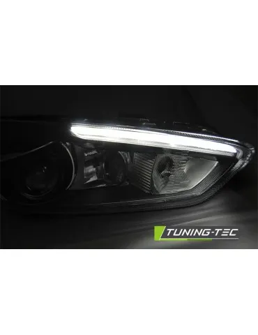 Phares à LED noirs pour FORD FOCUS MK3 14-18