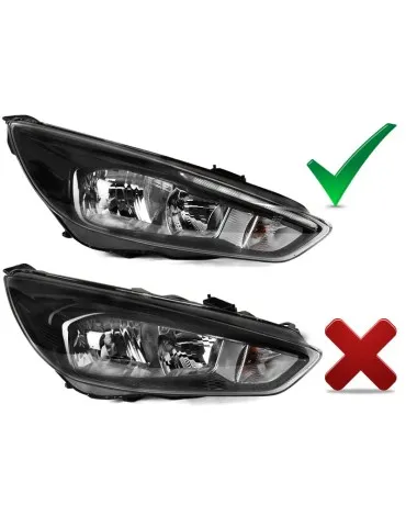 Phares à LED noirs pour FORD FOCUS MK3 14-18