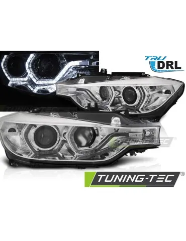 Phares à LED chromés pour BMW F30/F31 10.11 05.15