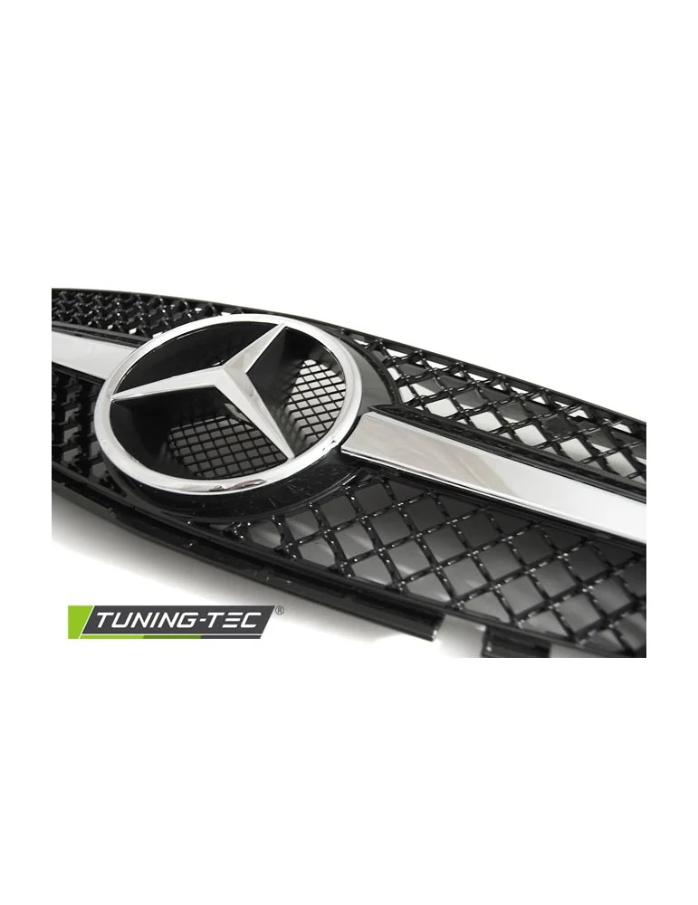 Calandre noire chromée pour MERCEDES SL R230 01-06