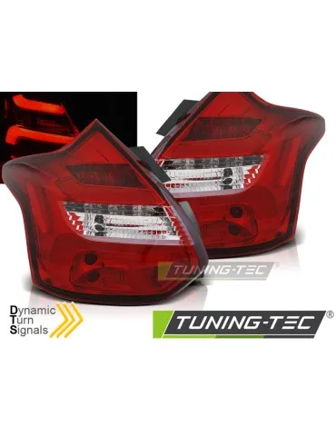 Feux arrière à LED rouges blancs pour FORD FOCUS 3 11-10.14 berline à hayon IND