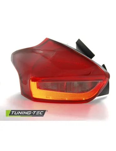 Feux arrière à LED fumés rouges pour FORD FOCUS 3 15-18 berline à hayon