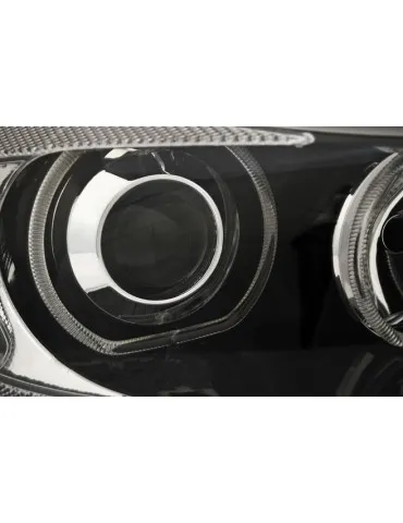 Phares à LED noirs pour BMW E90/E91 03.05-11