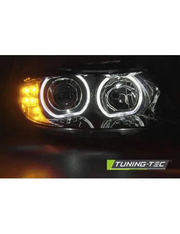 Phares à LED noirs pour BMW E90/E91 03.05-11