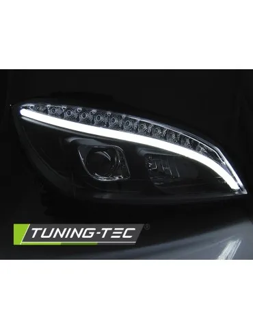 Phares à LED noirs pour MERCEDES W204 07-10