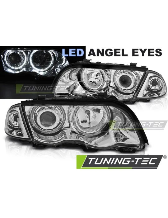 Phares à LED chromés pour BMW E46 S/T (1998 - 2001)