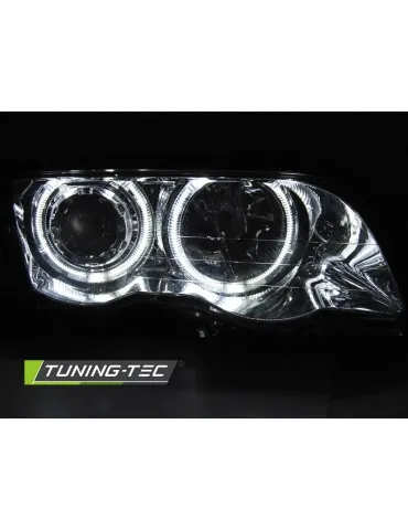 Phares à LED chromés pour BMW E46 05.98-08.01 S/T