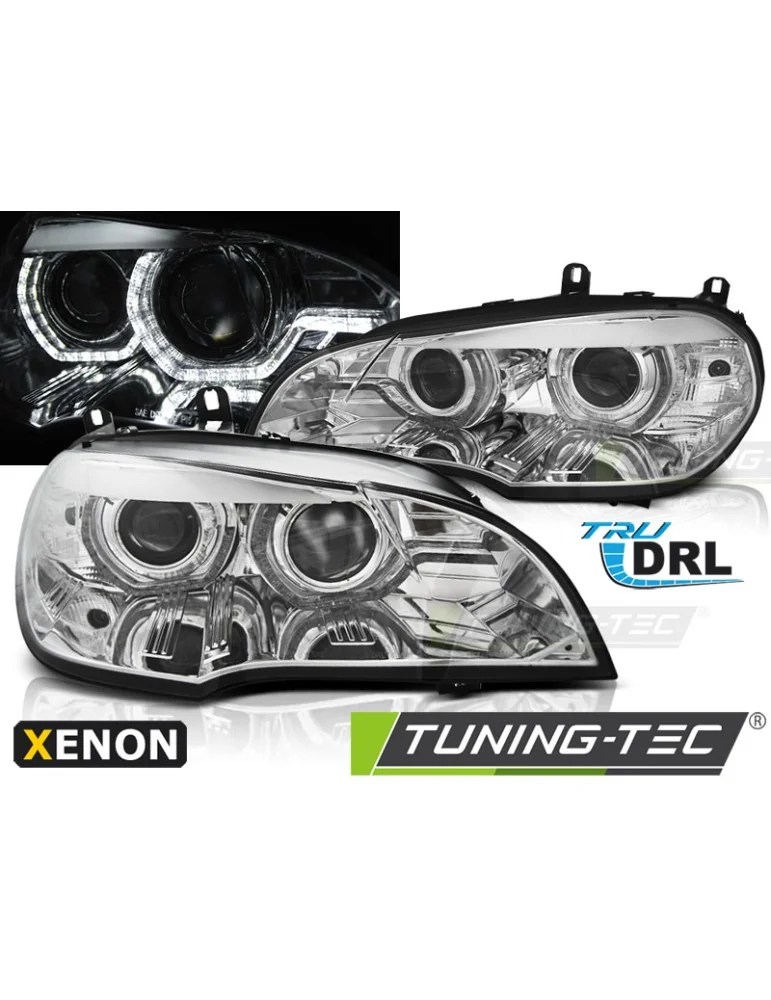 Phares au xénon chromés pour BMW X5 E70 07-10