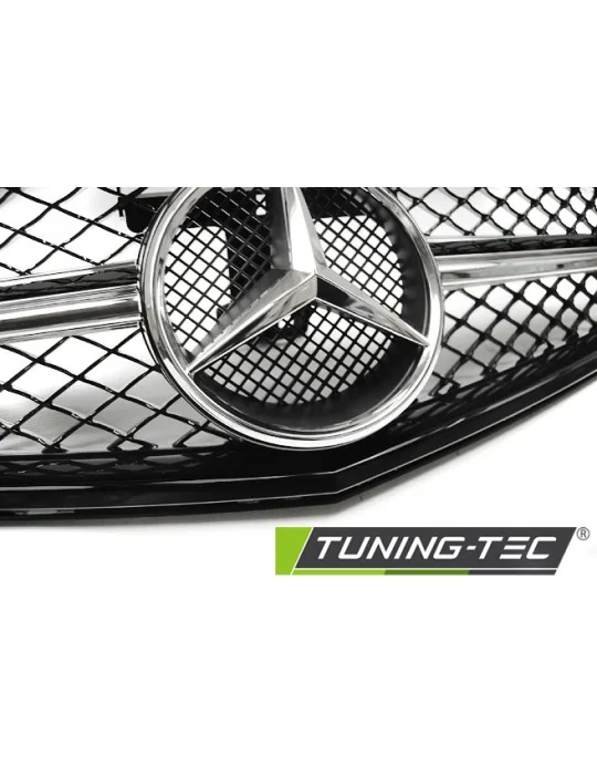 Calandre noire chromée pour Mercedes W204 (2007 - 2014)