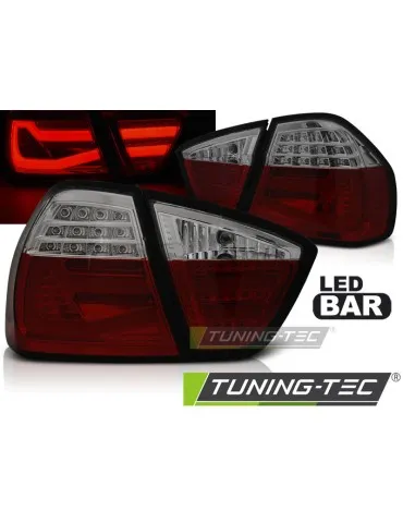 Feux arrière à LED fumés rouges pour BMW E90 03.05-08.08