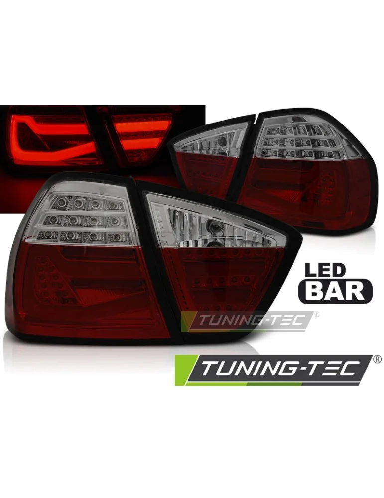 Feux arrière à LED fumés rouges pour BMW E90 03.05-08.08
