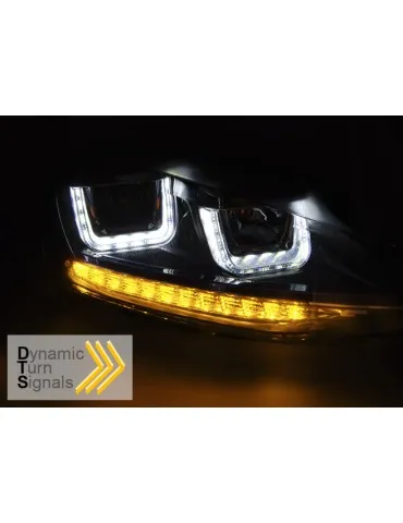 Phares à LED noirs pour VW GOLF 7 11.12-17