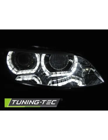 Phares au xénon chromés pour BMW E92/E93 06-10