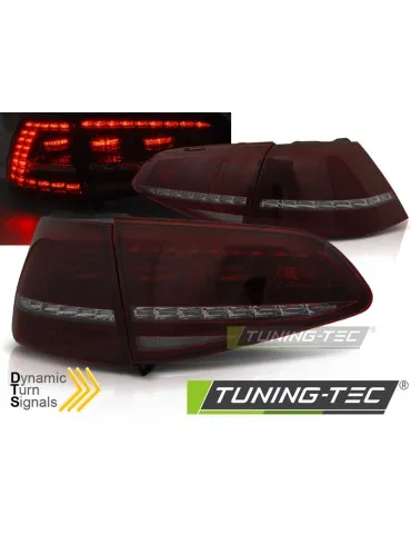 Feux arrière à LED fumés rouges pour VW GOLF 7 13-17