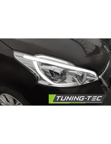 Phares à LED chromés pour PEUGEOT 208 4.12-06.15