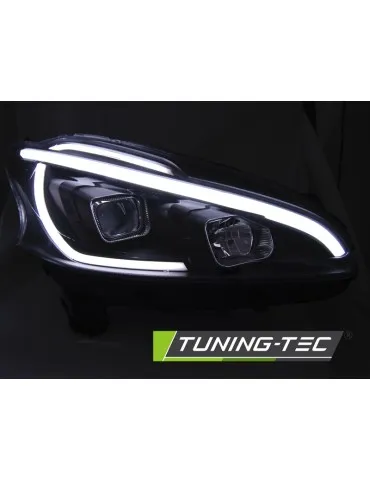 Phares à LED noirs pour PEUGEOT 208 4.12-06.15