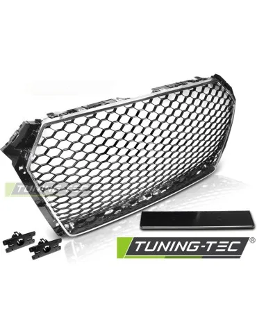 Calandre noire chromée pour AUDI A4 B9 15-19