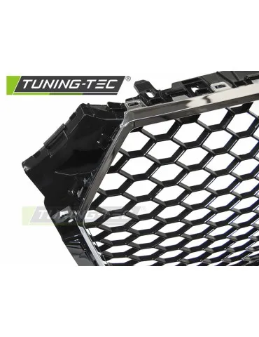 Calandre noire chromée pour AUDI A4 B9 15-19