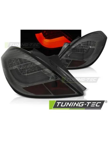Feux arrière à LED fumés pour OPEL CORSA D 3 portes 04.06-14