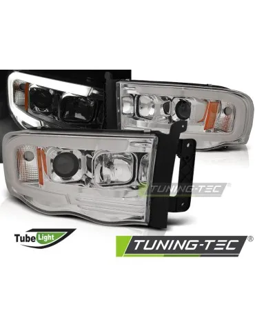 Phares à LED chromés pour DODGE RAM 02-06
