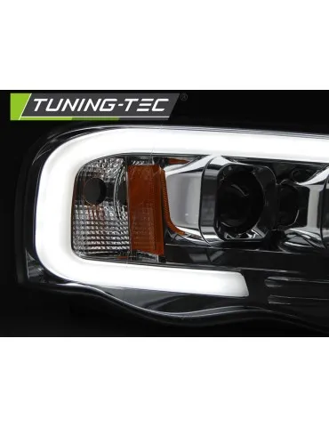 Phares à LED chromés pour DODGE RAM 02-06