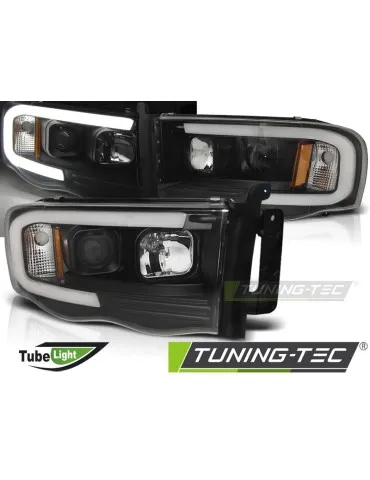 Phares à LED noirs pour DODGE RAM 02-06