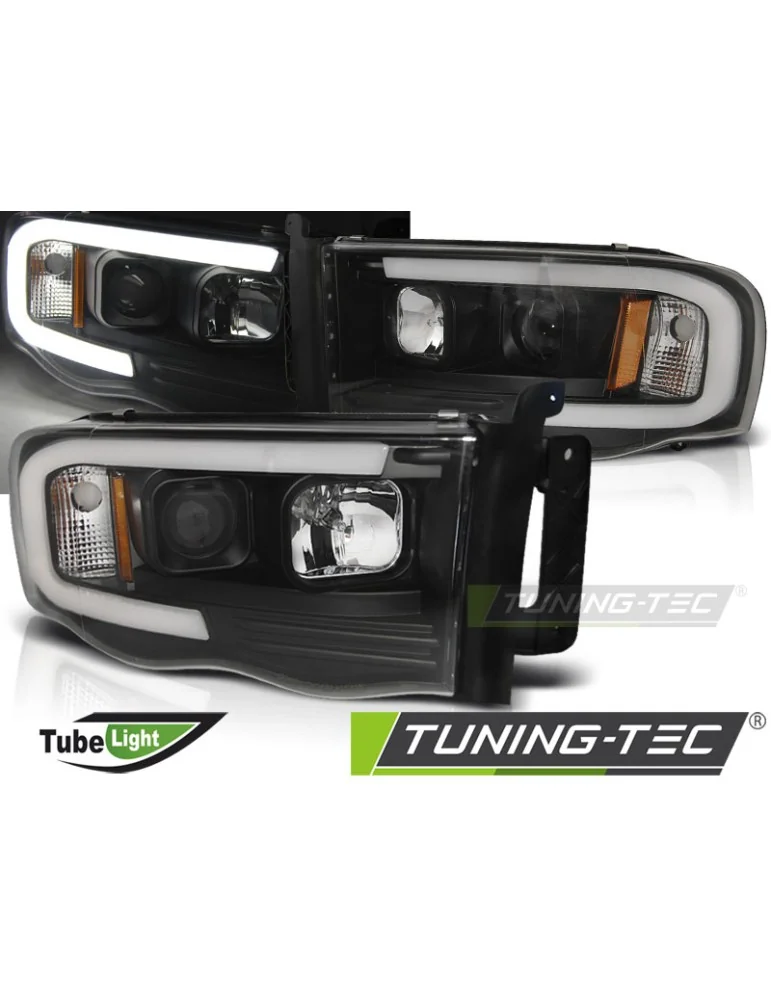 Phares à LED noirs pour DODGE RAM 02-06
