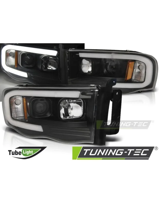 Phares à LED noirs pour Dodge RAM (2002 - 2006)