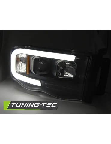 Phares à LED noirs pour DODGE RAM 02-06