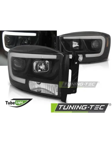 Phares à LED noirs pour DODGE RAM 06-08