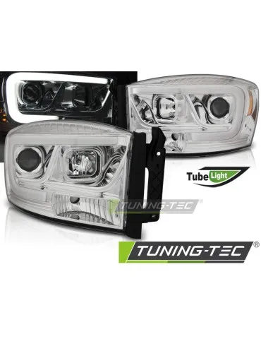 Phares à LED chromés pour DODGE RAM 06-08