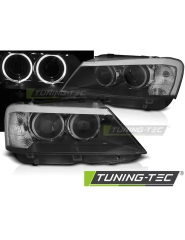 Phares à LED noirs pour BMW X3 F25 10-07.14