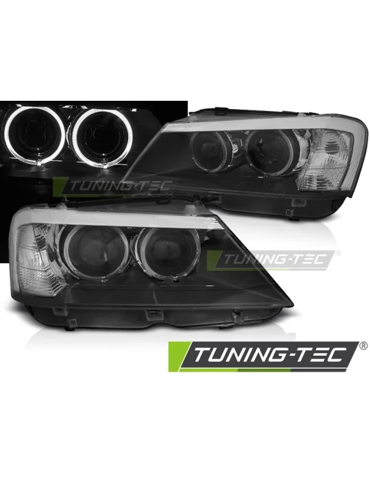 Phares à LED noirs pour BMW X3 F25 (2010 - 2014)