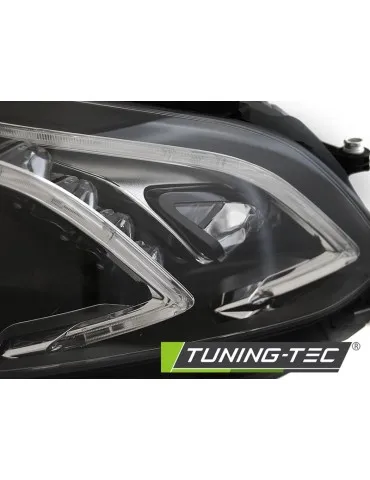 Phares à LED noirs pour MERCEDES W212 13-16