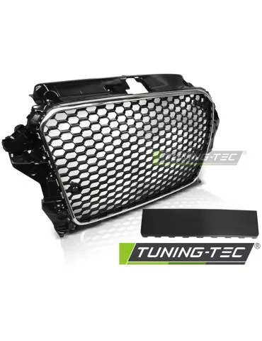 Calandre noire chromée pour AUDI A3 8V 12-16