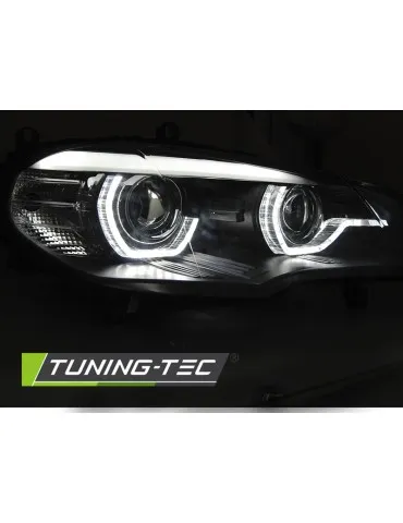 Phares au xénon noirs pour BMW X5 E70 07-10