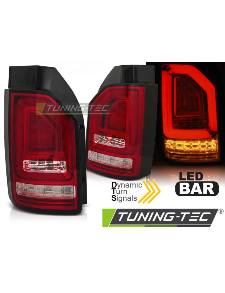 Feux arrière à LED rouges pour VW T615-19 BULB