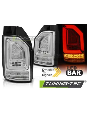 Feux arrière à LED chromés pour VW T6 15-19