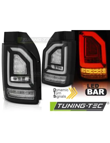 Feux arrière à LED noirs pour VW T6 15-19