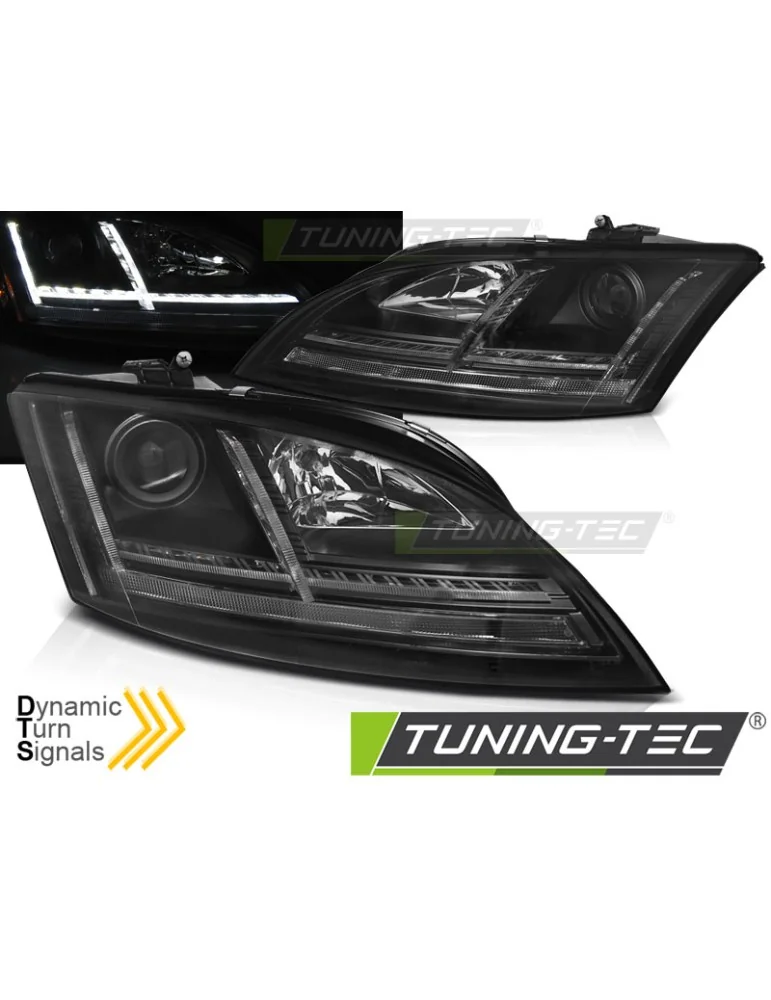 Phares à LED noirs pour AUDI TT 06-10 8J