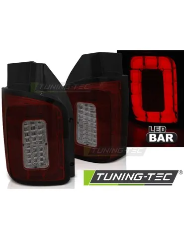 Feux arrière à LED fumés rouges pour VW T6 15-19 TRANSPORTER