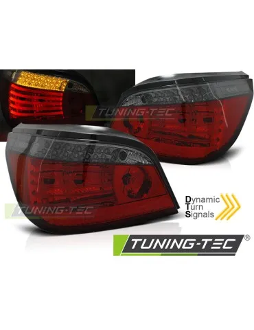 Feux arrière à LED fumés rouges pour BMW E60 03.07-12.09