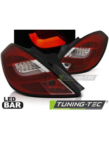 Feux arrière à LED rouges blancs pour OPEL CORSA D 3 portes 04.06-14
