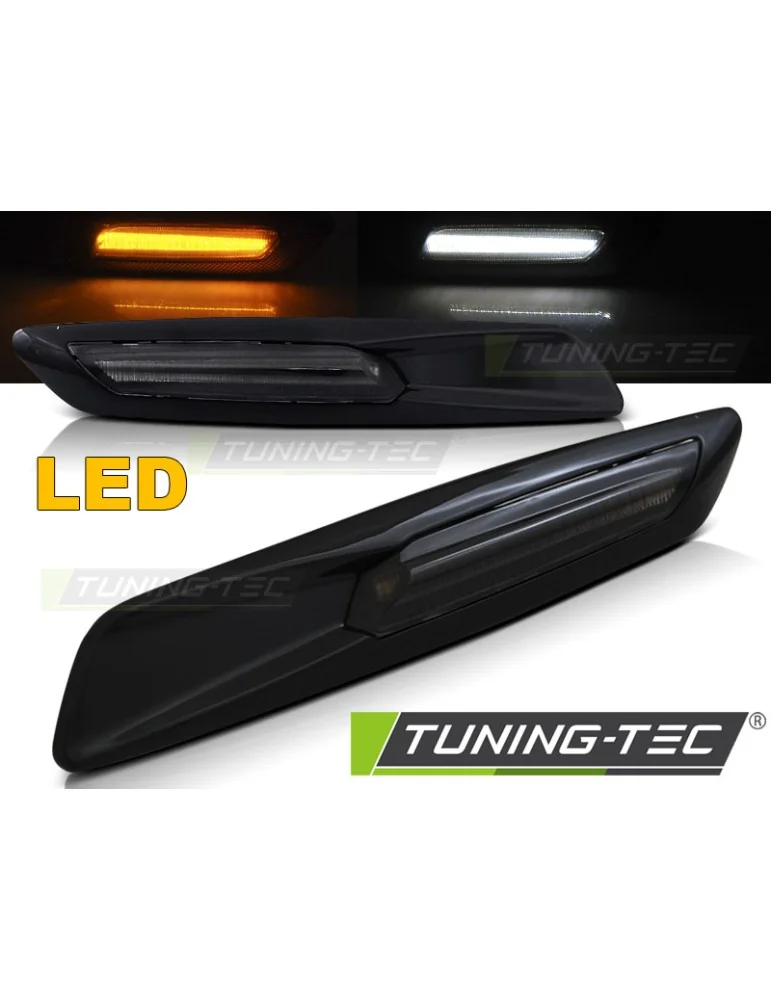Répétiteurs latéraux à LED noirs fumés pour BMW E60 E90 E92 E82