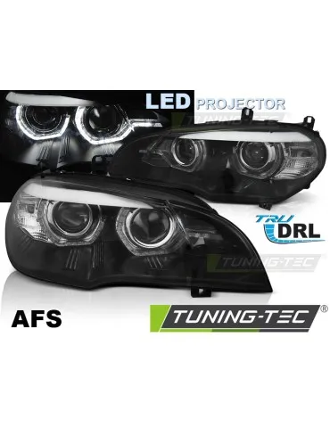 Phares au xénon noirs pour BMW X5 E70 07-13