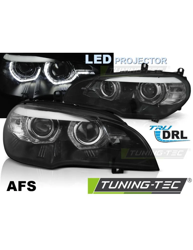Phares au xénon noirs pour BMW X5 E70 07-13